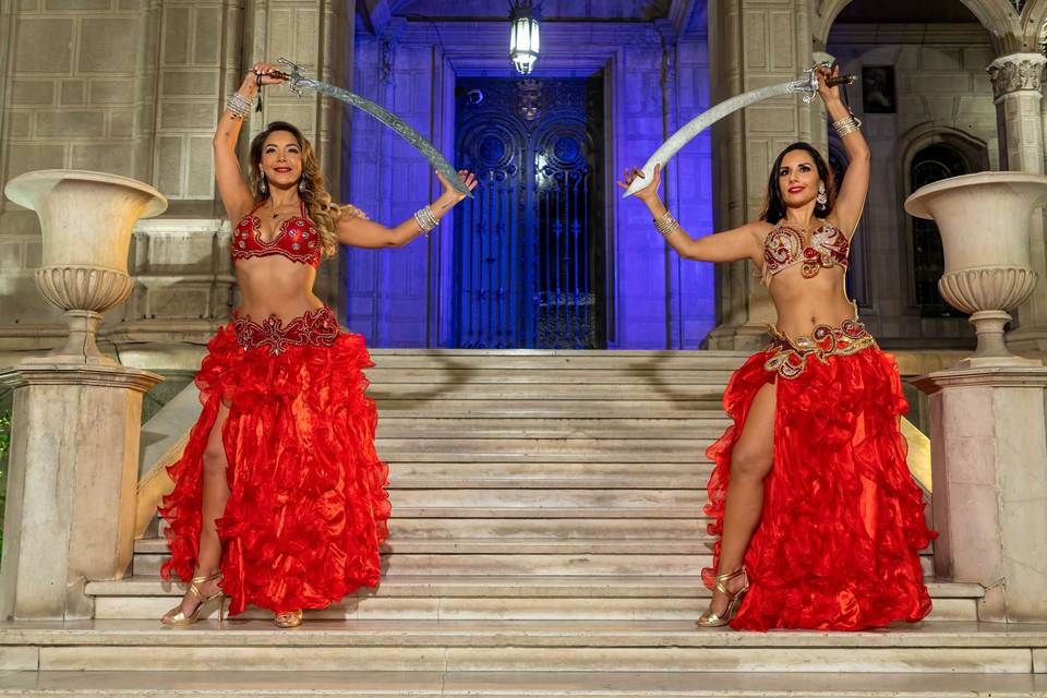 Bailarinas Árabes Odaliscas N&S, Animación