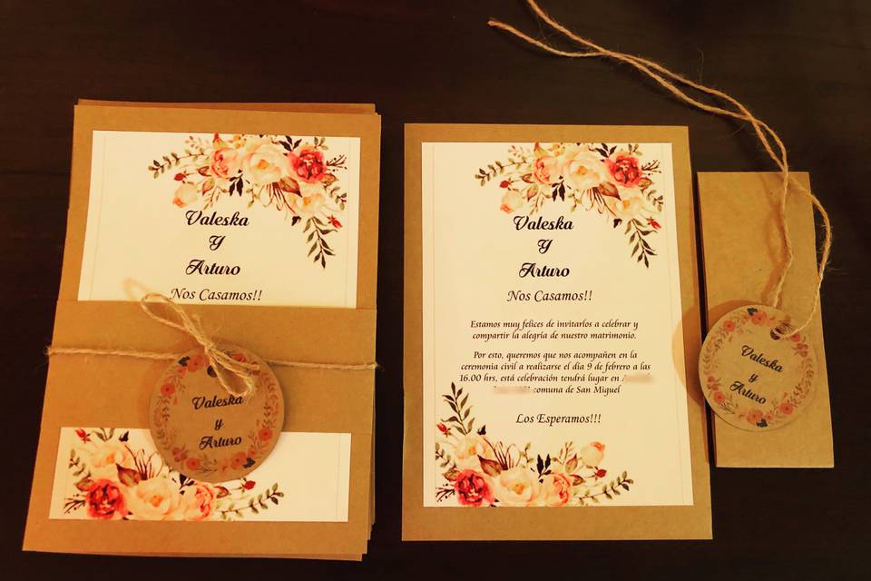 Cariños Con Detalles, Invitaciones