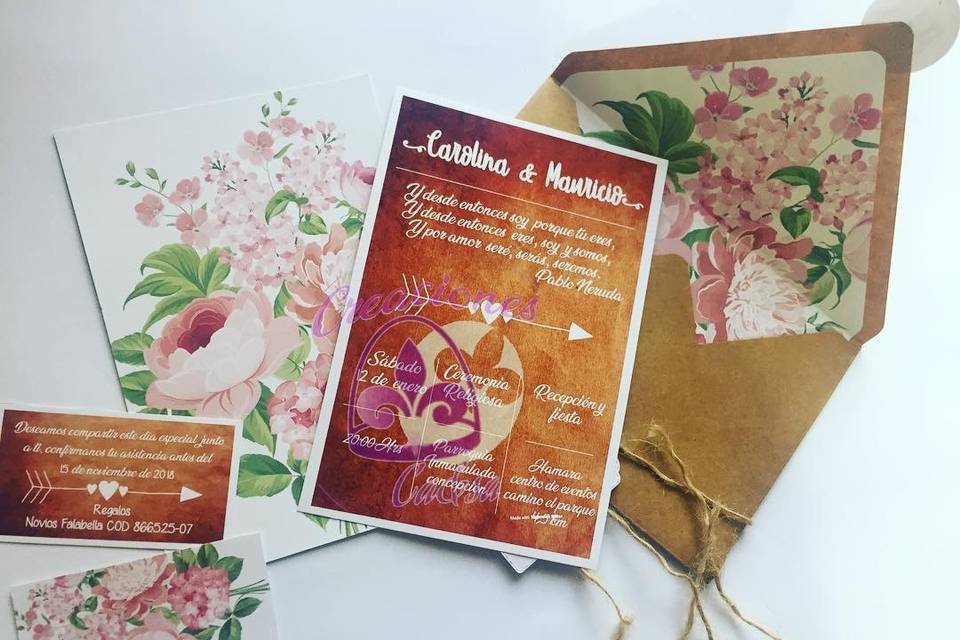 Creaciones Caisa, Invitaciones