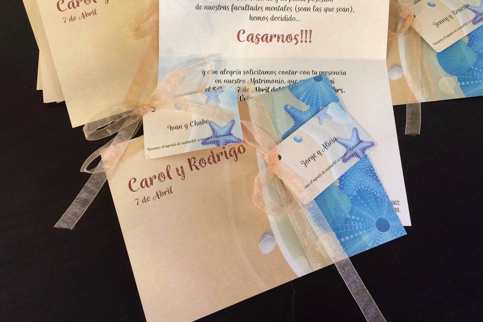 deFábula, Invitaciones