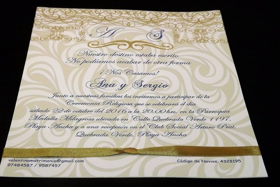 Diseños e Impresiones Peña, Invitaciones