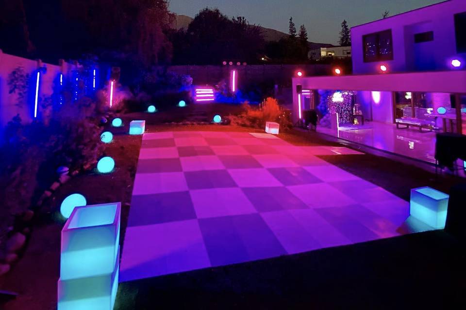 Evento Led, Decoración