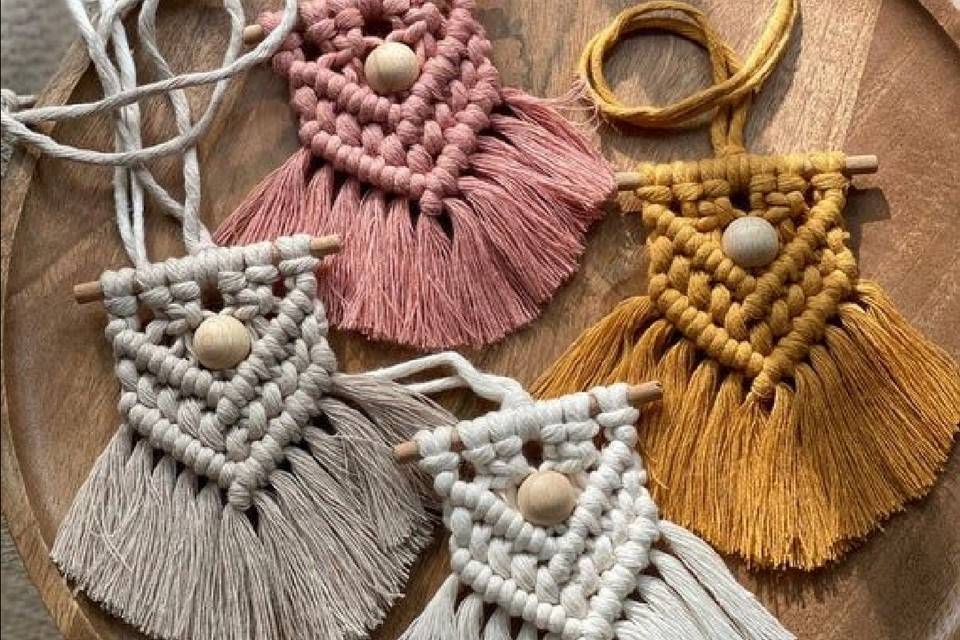Florecer Macrame, Decoración