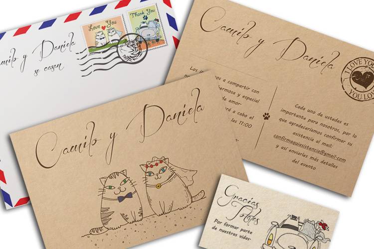 Luna Azul Papelería, Invitaciones
