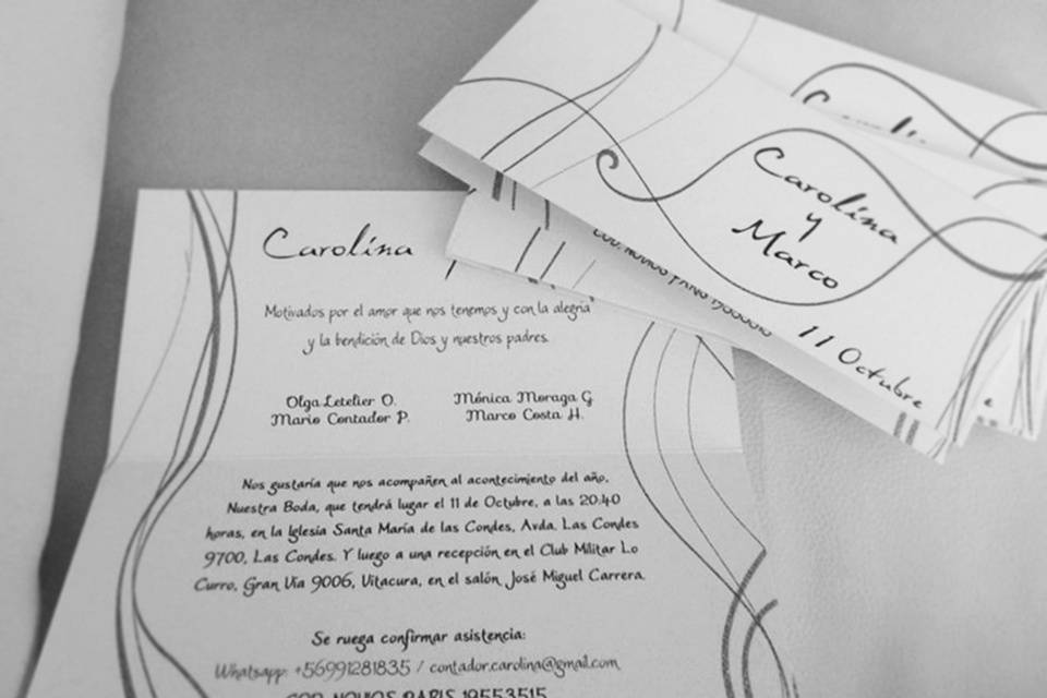 Partes de Matrimonio y Más, Invitaciones
