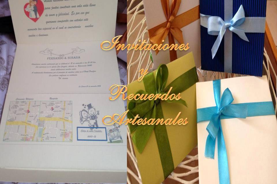 Partes y Recuerdos Artesanales, Invitaciones